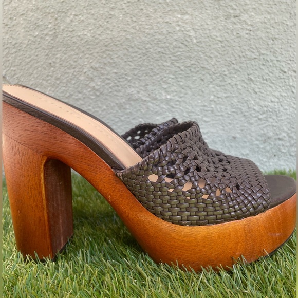 Veronica Beard | Guadalupe Platform Sandal | Size 8 | Brown - Picture 1 of 13